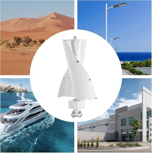 400W Vertical Axis Wind Turbine Generator with MPPT Controller - 2 Blades, 12V/24V for Boats, Cabins, Homes & Industrial Use - Efficient Renewable Energy Solution