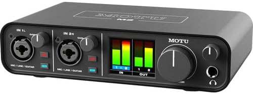 MOTU M2 USB-C Audio-MIDI Interface (3120) Bundle with 10 Ft XLR Cable, Fiber Cloth, Cable ties