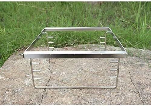 Fire Pits Outdoor Wood Burning Outdoor Fire Pit, Portable Fire Pit,Integrated Design, High Temperature Resistant Stainless Steel, Multi-Purpose with Cover BBQ Cooking for Outside Camping Backyar