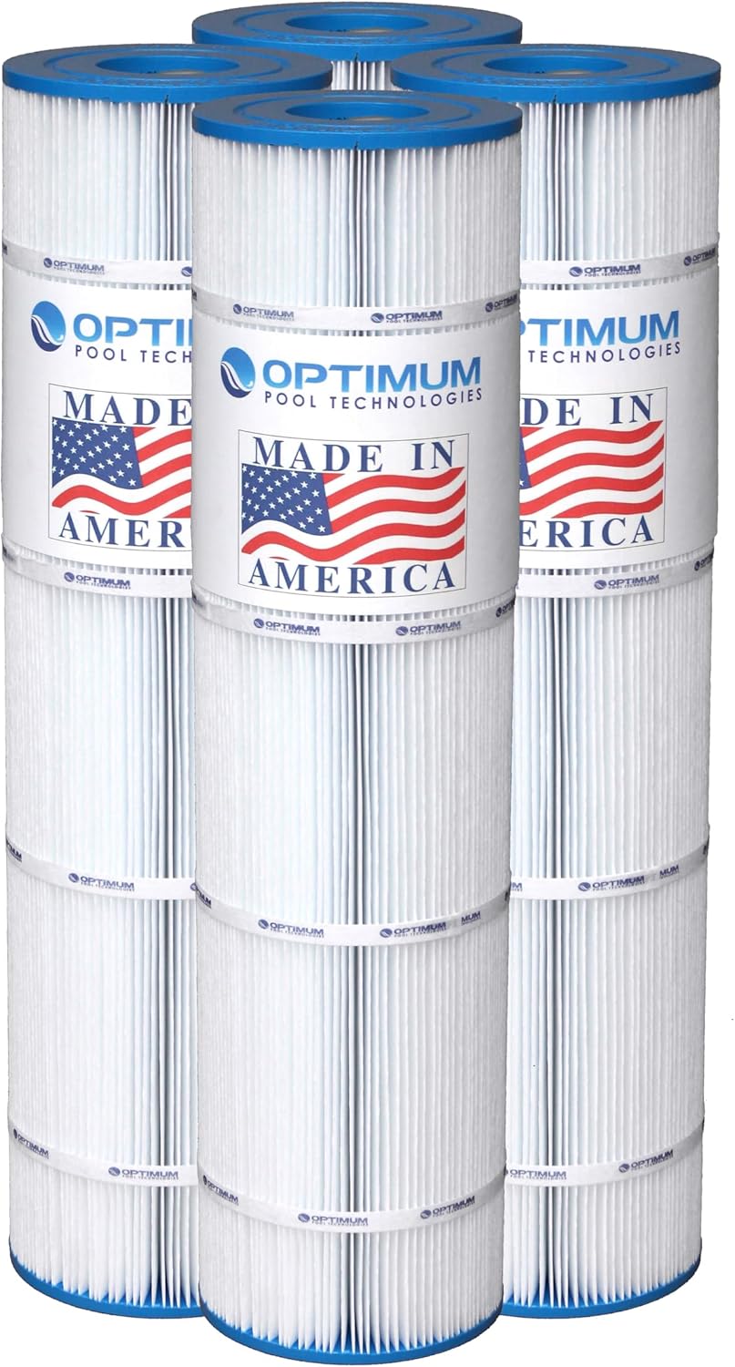 Optimum Pool Technologies Pool Filter 4-Pack, Compatible Replacement for Jandy® CL340 R0554500, Unicel C-7459, Filbur FC-0800, & Pleatco PJAN85 Filter Cartridges