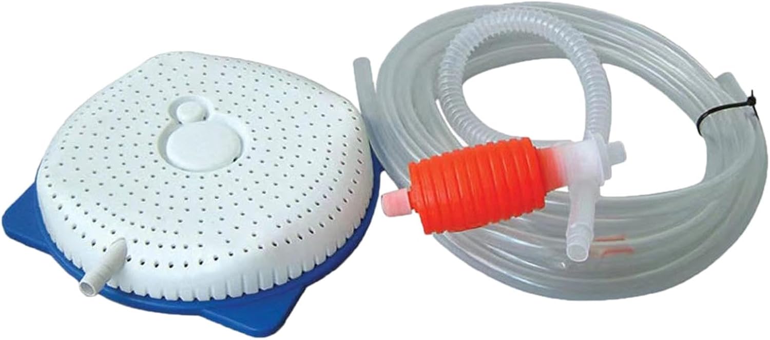 Pool Cover Drain Pump Pool Cover Siphon Pump Accessories,Durable,with Hose,Repair Pool Cover Drainer for Swimming Pools