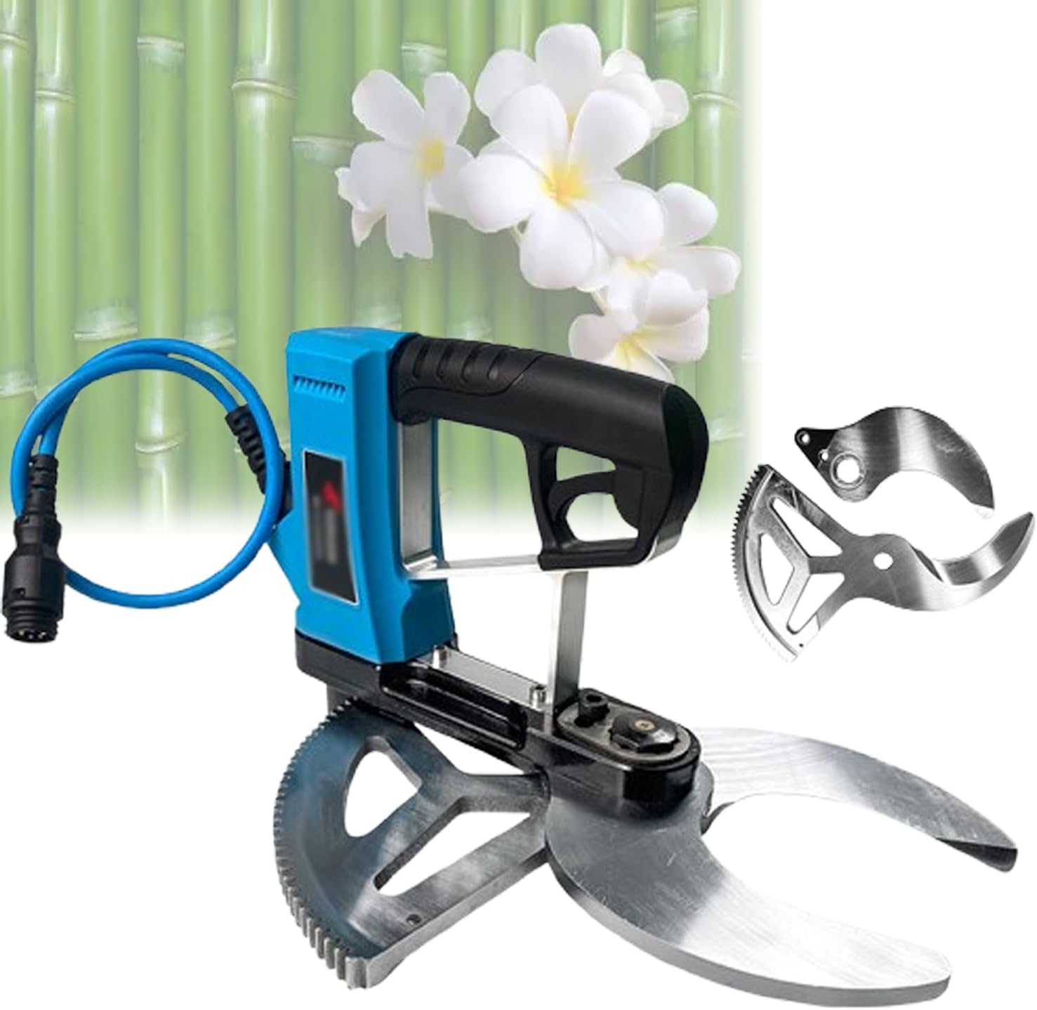 Cordless Electric Pruning Shears with Rechargeable Battery, High Power for Effortless Garden Tree and Bamboo Branch Trimming