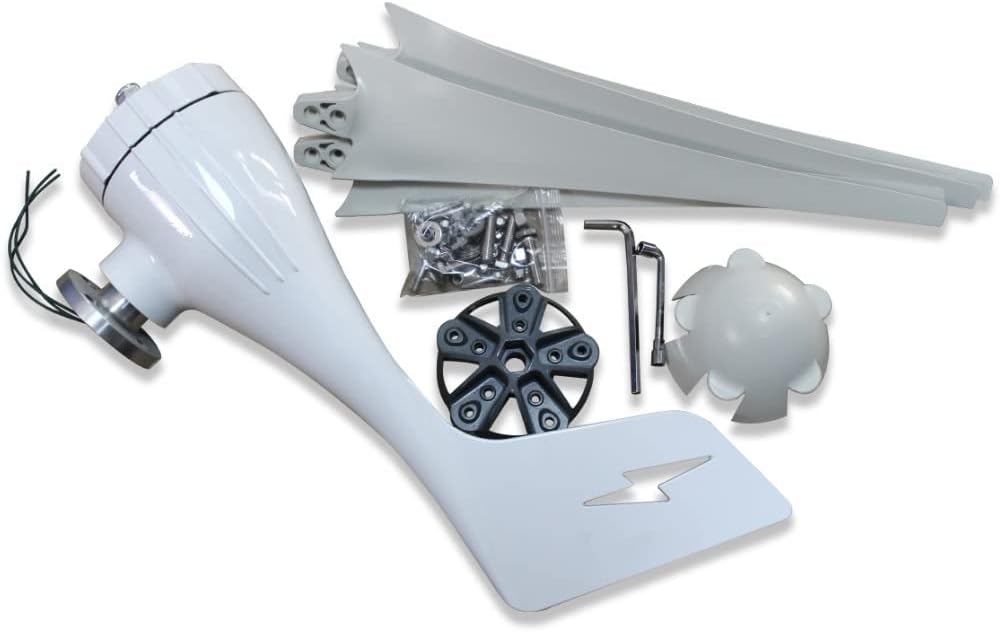 Wind Power Turbine Generator 1000w Wind Turbine Generator 24V 48V Windmill Connecte to Solar System with MPPT Controller for Hybrid Solar Wind System (Color : 400W 3 Blades, Size : MPPT Controller_1