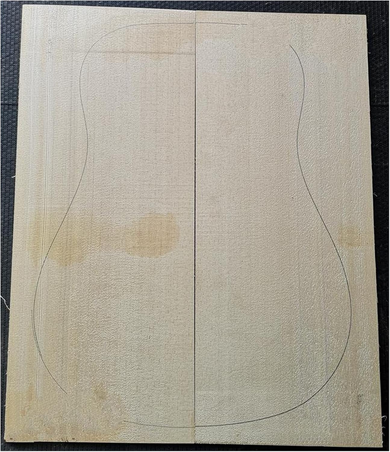 Unfinished Guitar Kit 1SET AAA Selection of Sitka Spruce Guitar Veneer Guitar Panel Wool Wood 540 * 220 * 4.5mm Handmade ​Guitar Body (Size : 35)