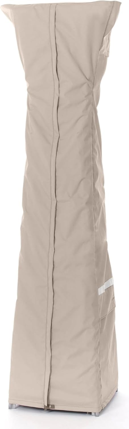 Covermates Triangular Patio Heater Cover - Premium Polyester, Weather Resistant, Water Resistant Zipper, Grill and Heating, 24W x 91H, Clay