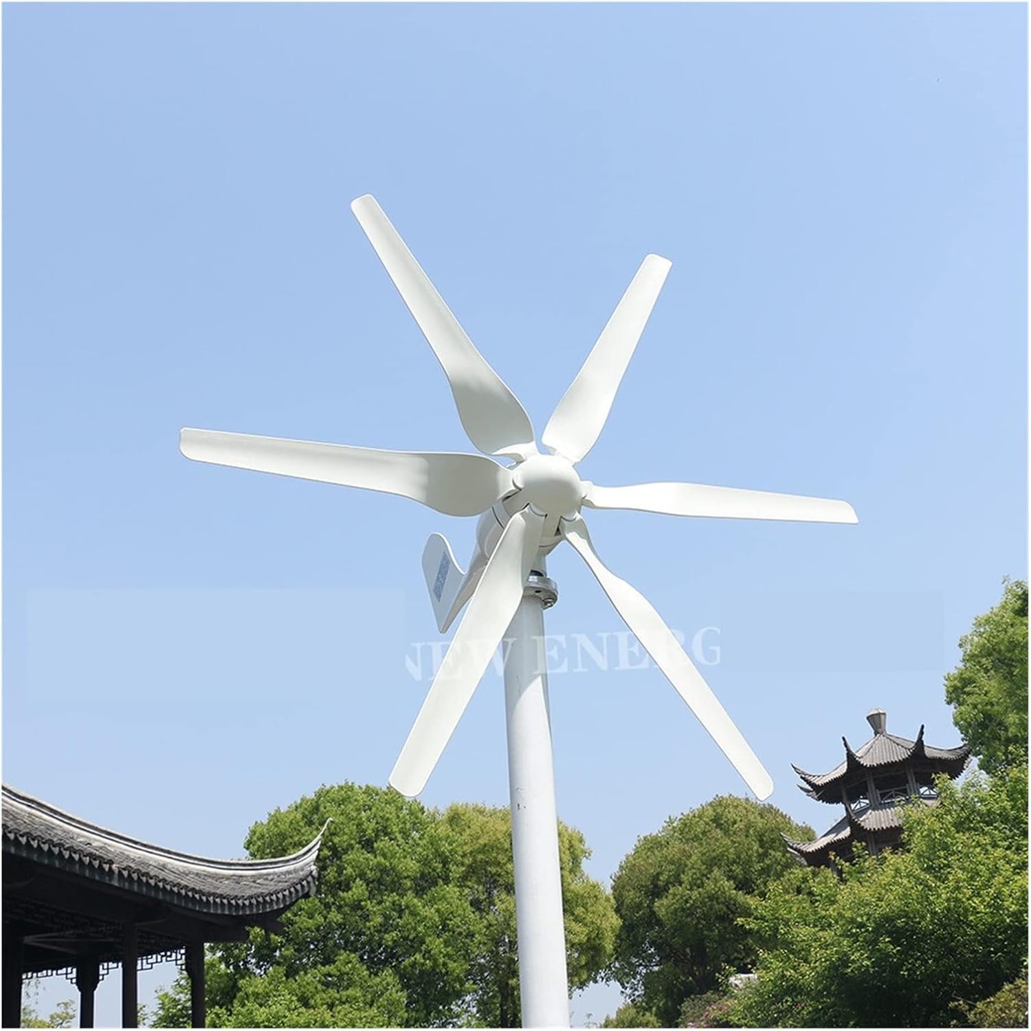 Wind Generator, Wind Turbine Generator Start Up 1.3m/s New 800w 12v 24v Wind Turbine With 6 Blades And PWM Charge Controller For Home Use,for Home, Farm, RVs, Boats(MPPT Controller,48V_800W)