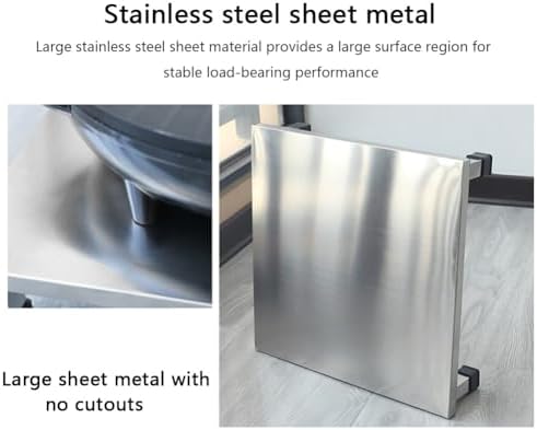 Stainless Steel Work Platform for Air Conditioner & Appliances, Durable Raised Base Storage Pallet Pad Rack (60x60x20cm) - Ideal for Washer, Fridge, and More