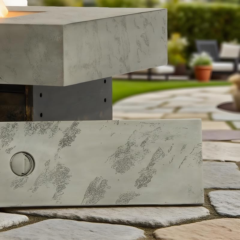 Tabletop Propane Fire Pits, 56 x 23 in, 50,000 BTU Outdoor firepit Table, Suitable for Outdoor, Patio, Balcony, Three Height Options