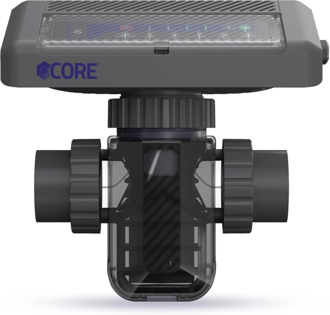 CircuPool CORE35 Salt Chlorinator System | 8 Year Manufacturer Warranty | No DIY Install Penalty | USA Titanium | 1.4 lb CL Output | Electronic Chlorine Generator for Pools up to 35,000 Gallons