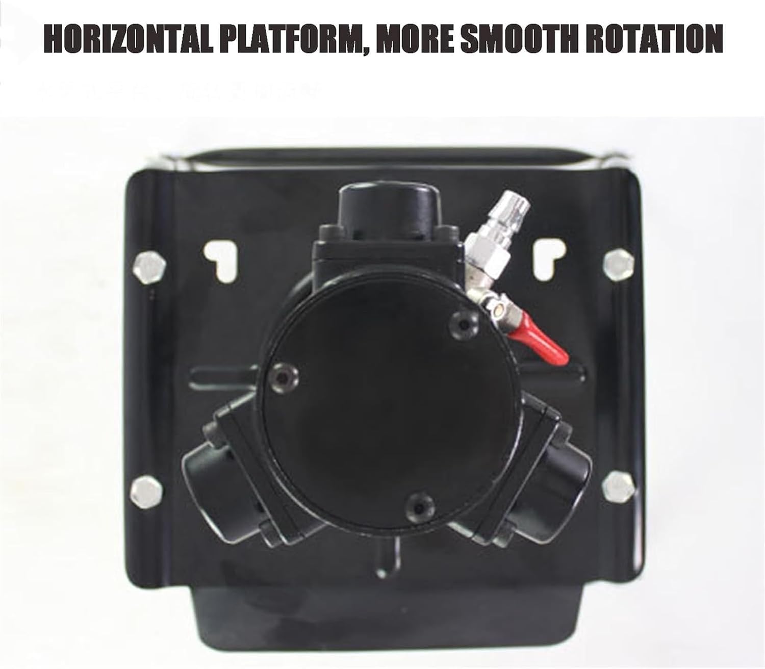 5 Gallon Platform Type Stirring Machine, 1/8HP Air Agitator, Air Agitator, Ink Coating Mixing Tool, Aluminum Alloy Steel Impeller Mixer, for Paint, Putty, Dye, Fodder(