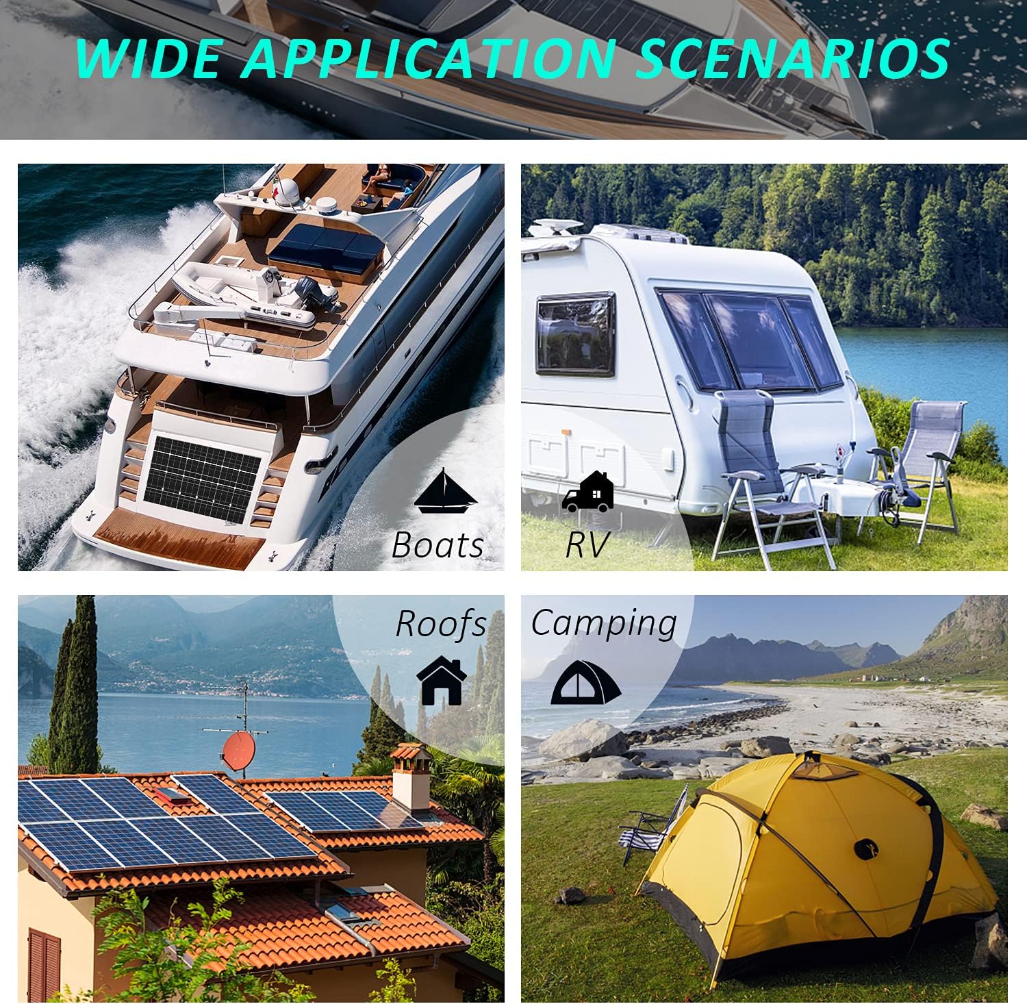 600W Solar & Wind Power Kits Home Off-Grid System for Charging 12V Battery：400W Wind Turbine Generator + 200W ETFE Flexible Mono Solar Panel + Hybrid Charge Controller+ 1000W 12V Inverter