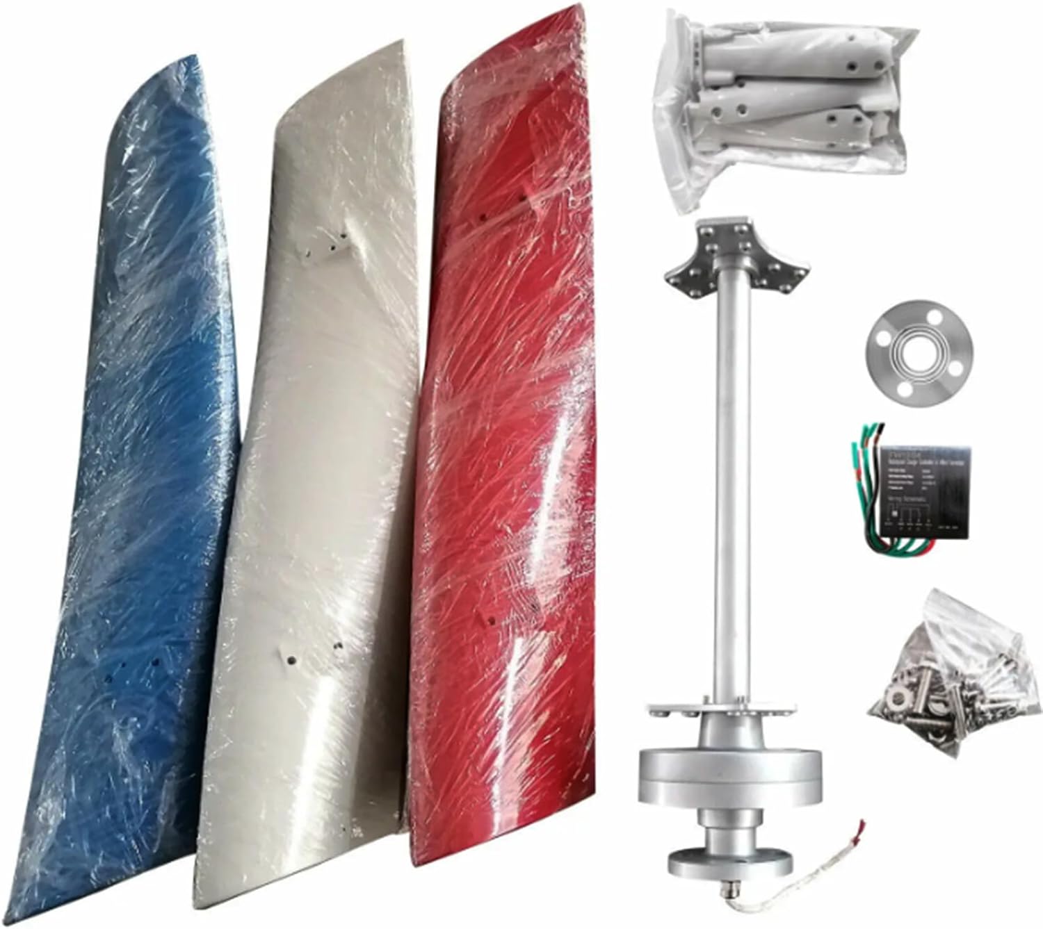 12000W Magnetic Levitation Upright Wind Turbine 12V 24V 48V 220V with Waterproof Charge Controller Electricity Producer Equipment for Home RV Roof,12000W-24V