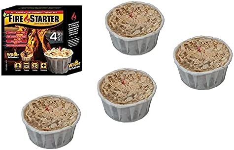 Fireplace Fire Pit Campfire Tool Gift Set – Firetender Tongs Poker Gloves and 4 Pack Firestarters