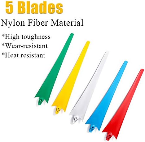 SISHUINIANHUA 8000W AC Permanent Wind Turbines Generator 12/24/48V W/Controller 5-Nylon Blades Household Power Generator for Solar Streetlight,12v,8000w