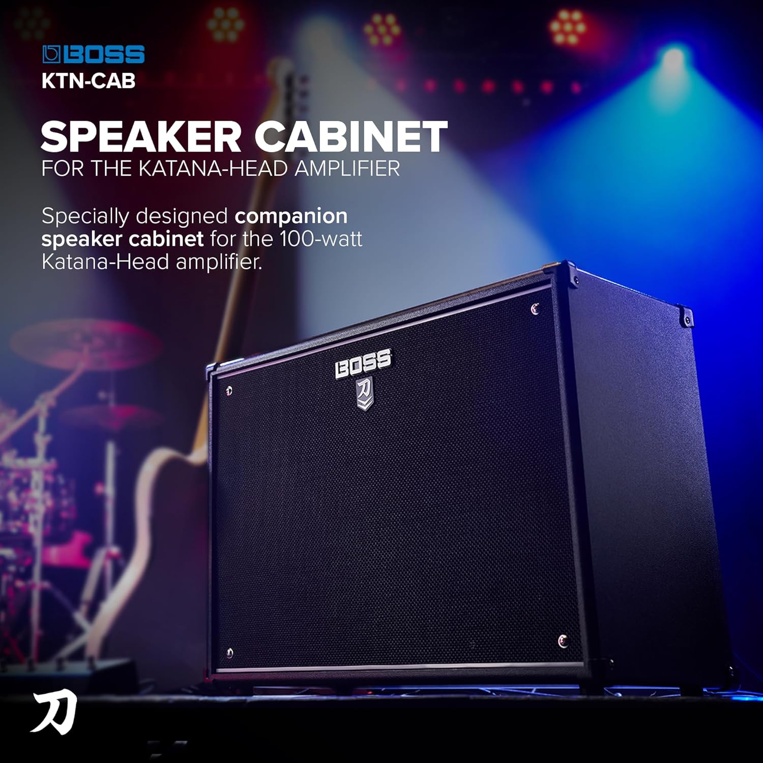 BOSS Katana Cabinet 212 | Speaker Cabinet for the Katana-Head Amplifier | Maximum Tonal Performance & Rugged Durability | Two Custom 12-Inch Speakers | Detachable Back Panel | 150-Watt Power Capacity