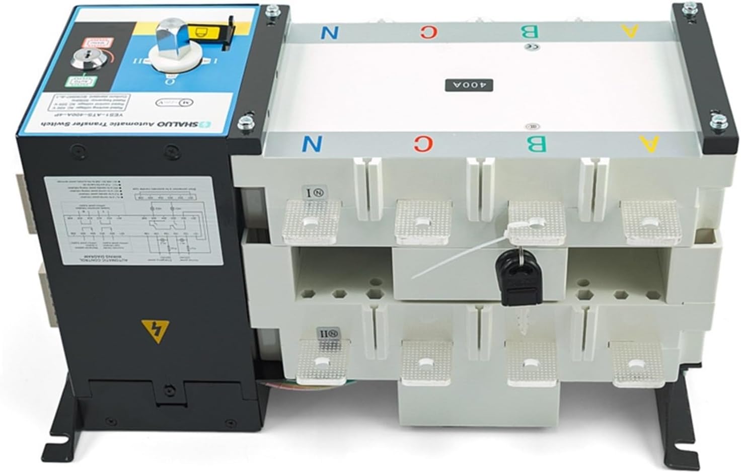 YES1 GA Series ATS Generator Dual Power Automatic Transfer Switch AC220V 400A 630A 4P Circuit Breaker YES1-ATS-630A-4P(630A 4P ATS)