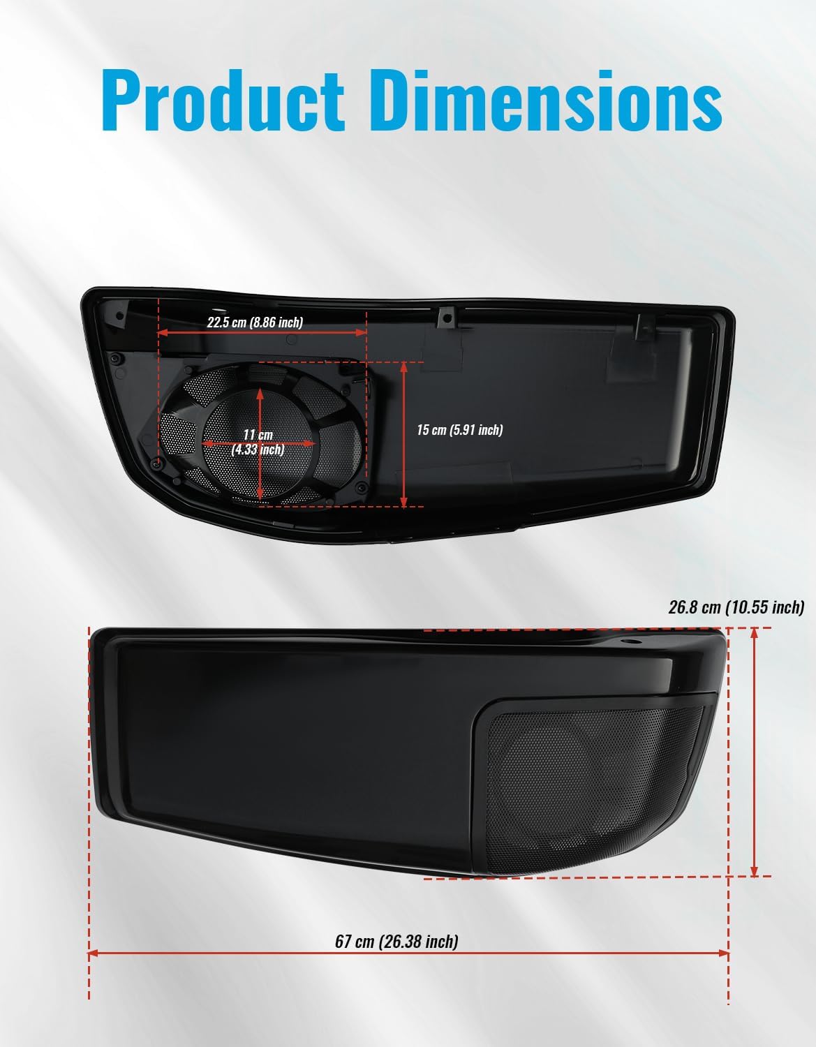 6x9'' Saddlebag Speaker Lids w/Sealing Strip for Harley Touring Road Glide Street Glide FLHXSE 2023-2025,CVO Road Glide ST FLTRXSTSE,FLTRXSE ,Street Glide Ultra FLHXU 2024-2025 Accessories,Matte Black