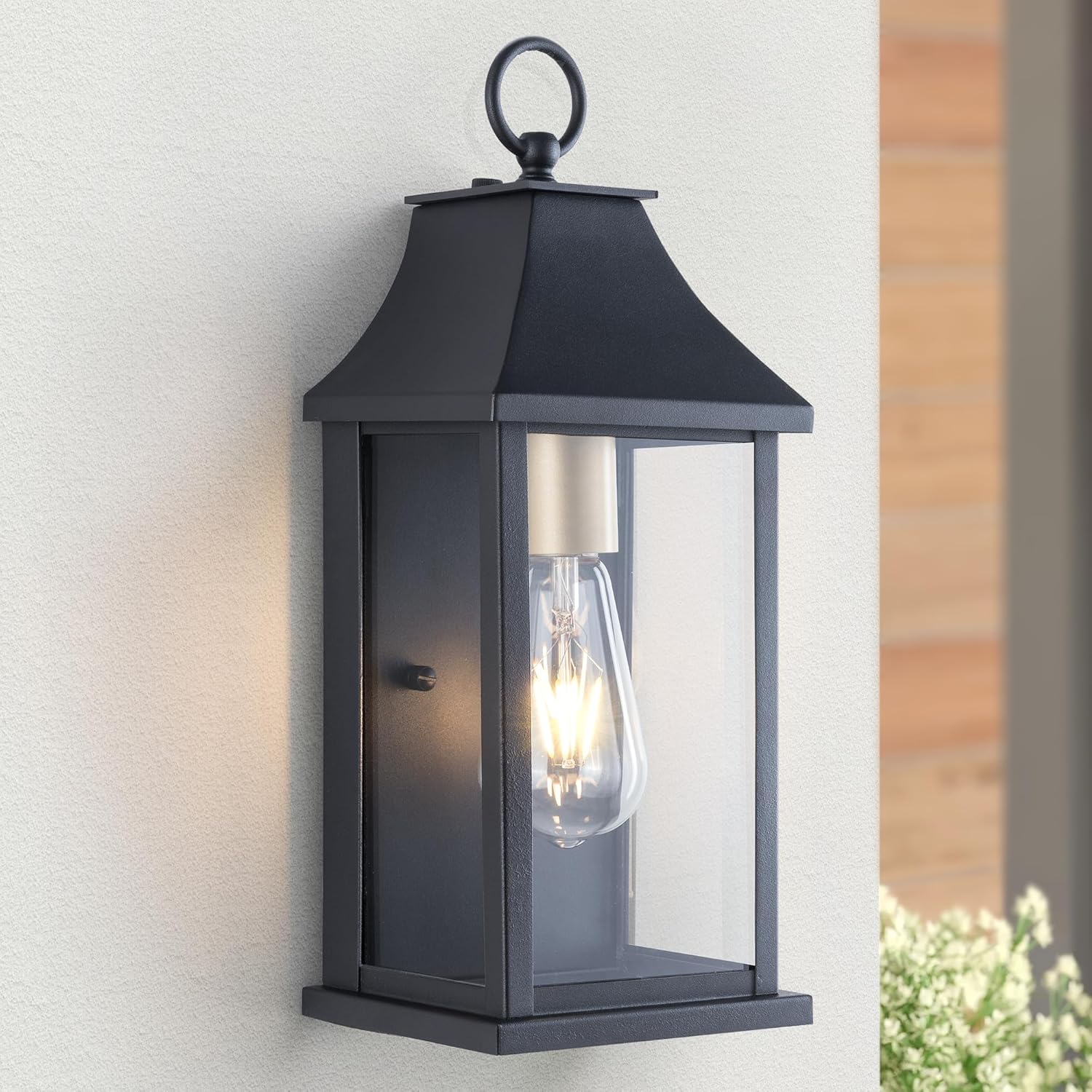 Dusk to Dawn Outdoor Wall Lantern, Modern 15