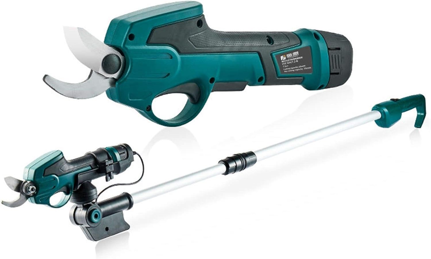 Professional Electric Pruning Shears Portable Electric Pruning Shears Rechargeable Garden Cutting Shears Secateurs Tool Cuts up to 25mm Contains 2 Batteries Included Cont