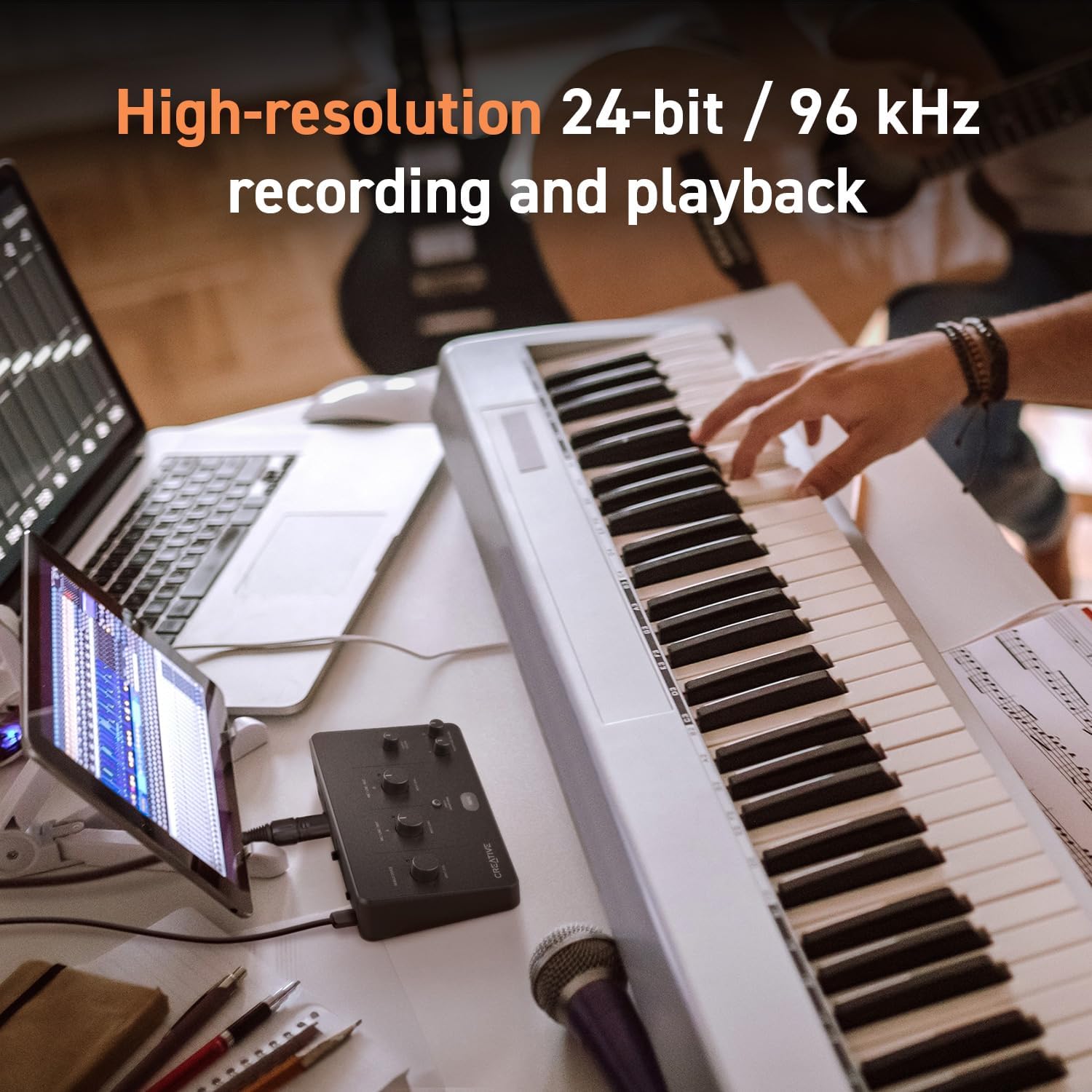 Creative Live! Audio A3 USB Audio Interface with High-Resolution Recording and Playback up to 24-bit 96kHz, with Zero-Latency Direct Monitoring