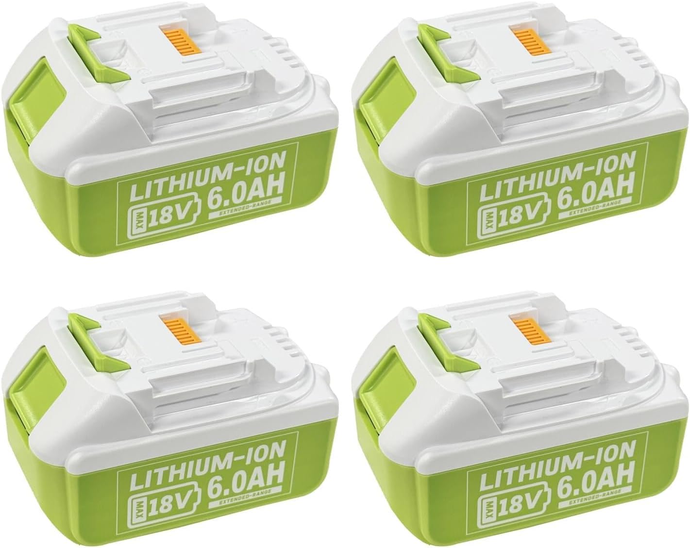 6.0Ah Replacement Battery for Makita 18V BL1860B BL1860 BL1850B BL1840B BL1830B BL1820, Compatible with Makita 18 Volt Cordless Tools & Chargers 4Pack