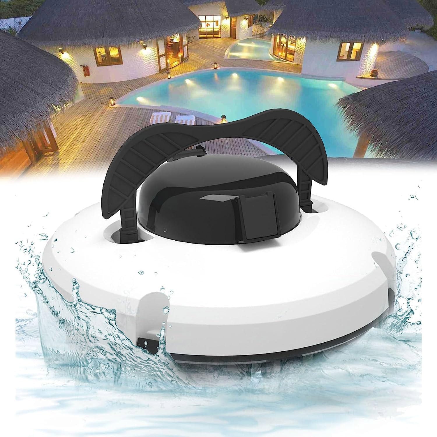 Automatic Pool Vacuum Cleaner, Fully Automatic Pool Robot, Wall Climbing Underwater Cleaner with Smart Navigation and Top Load Filter