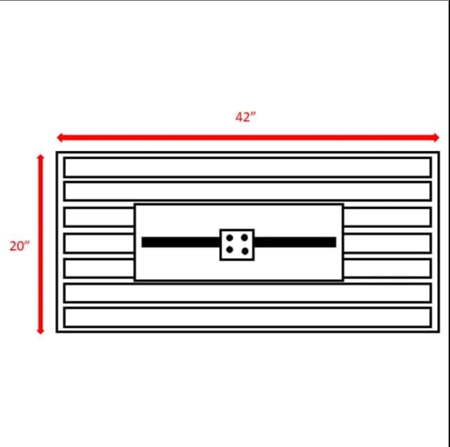 11'' H x 42'' L Steel Propane Outdoor Fire Pit Table with Lid