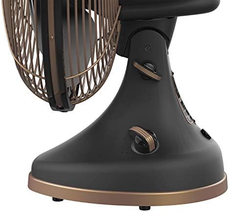 Vornado Silver Swan Alchemy Oscillating Vintage Fan, Gunmetal, Medium