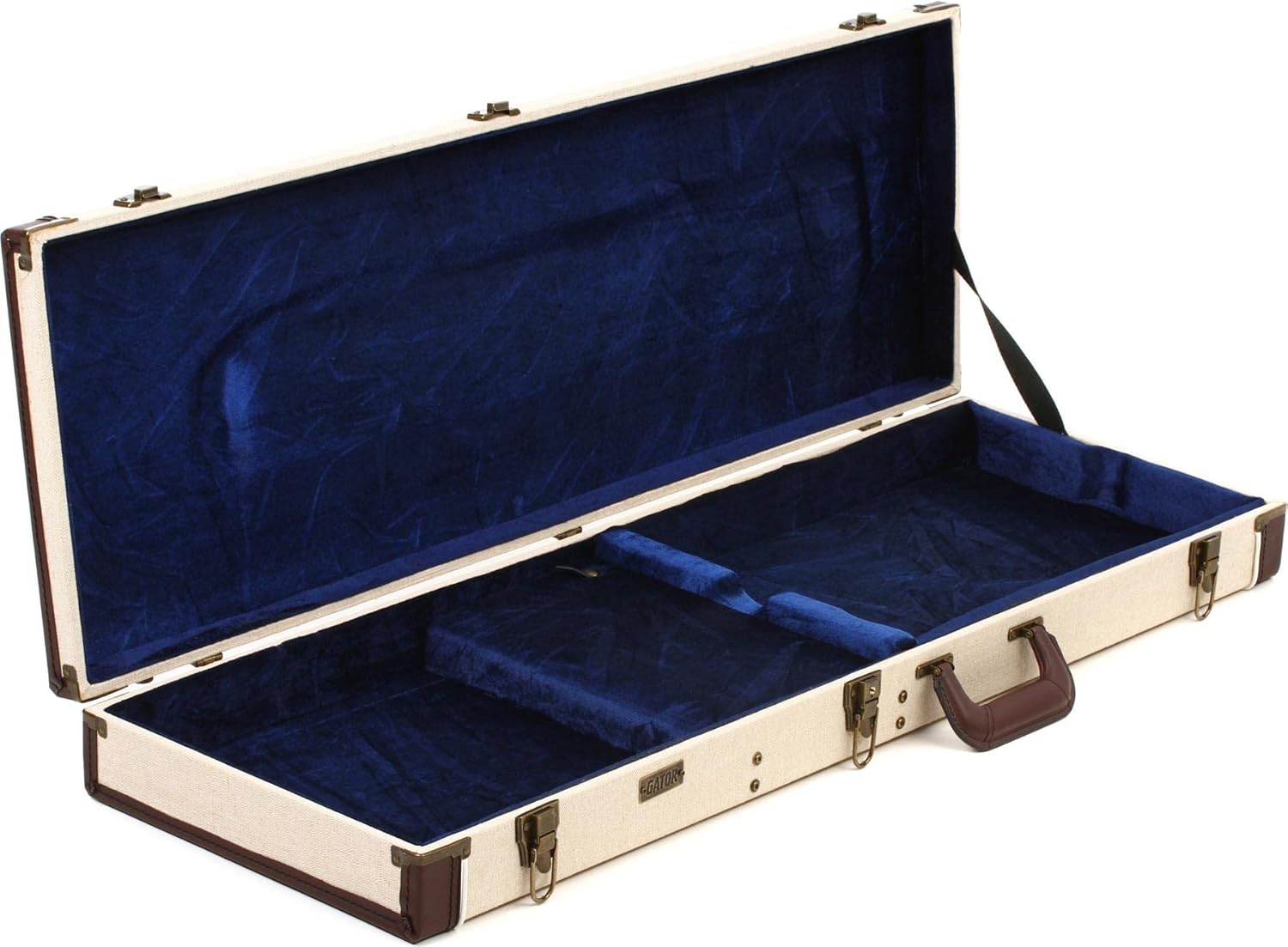 Gator Cases Journeyman Series Deluxe Wood Case for Standard Electric Guitars, Fits Fender Stratocaster/Telecaster, & More (GW-JM-ELEC)