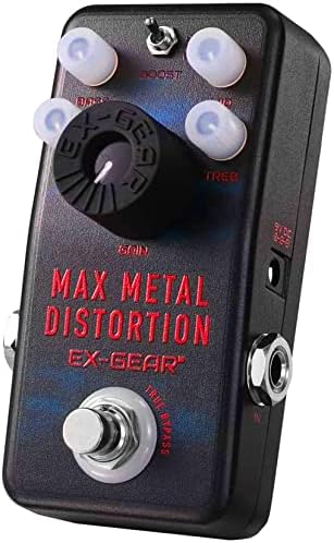 Max Metal High Gain Distortion Pedal with Full Range EQ for Metal & Thrash Guitar