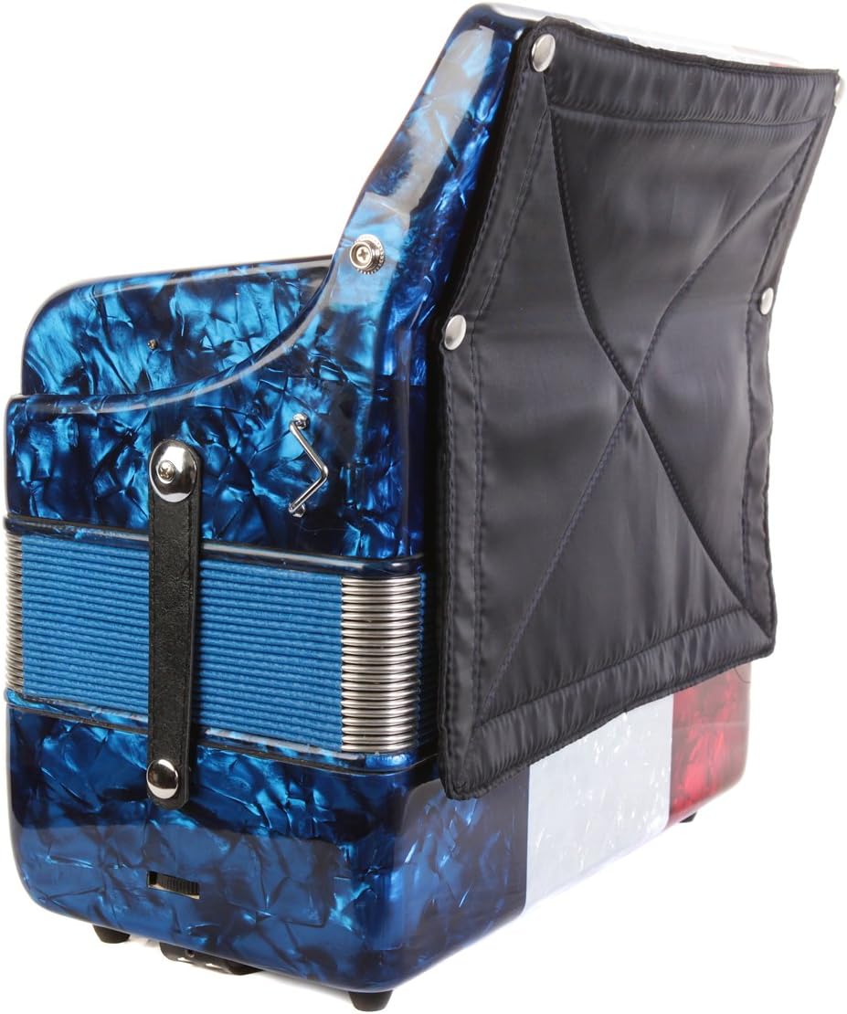 Rossetti 31 Button Accordion 12 Bass, Case, Straps, GCF, BLUE
