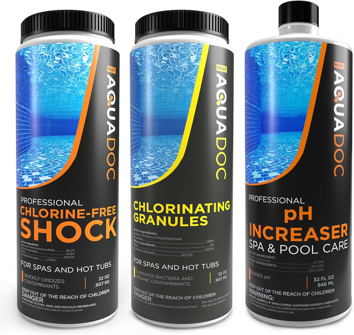 Hot tub Kit to fix Eye Irritants - with Spa Chlorine & Other Hot Tub Chemicals