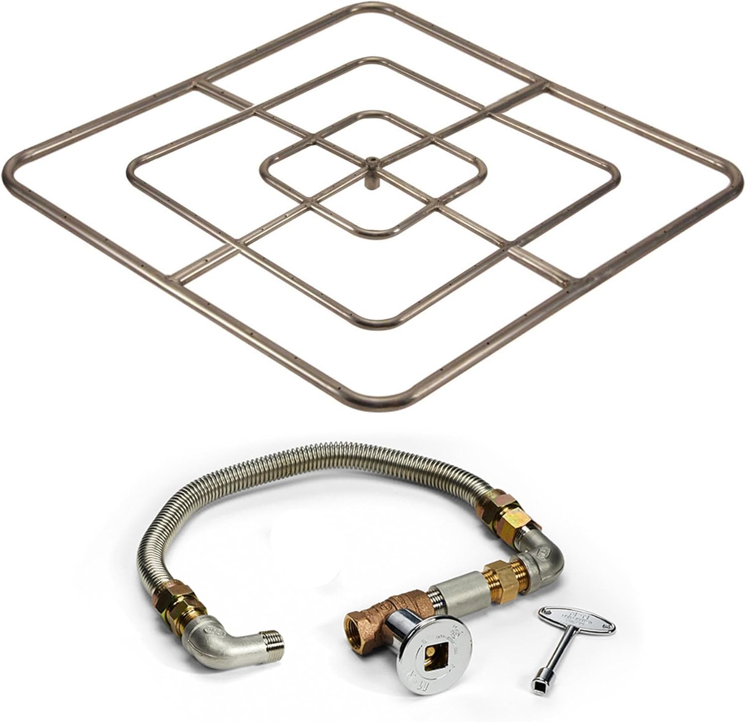 HPC Fire Match Light Fire Pit Kit (FPSSQ36HCLP KIT), 36-Inch High Capacity, Propane