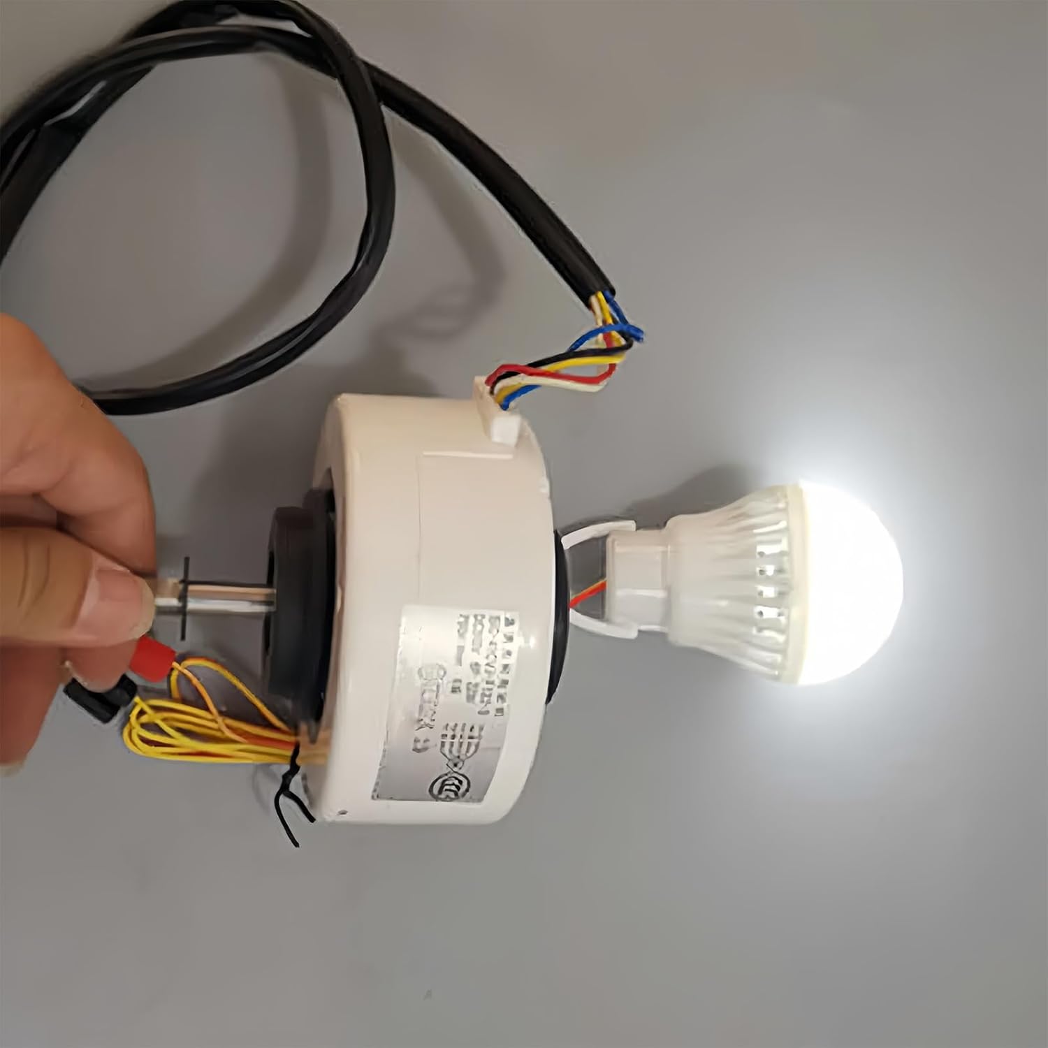 42W Brushless Wind Turbine Generator DIY Three-phase Wind Turbine Generator Windmill Hand Crank AC/DC Three-phase Outdoor