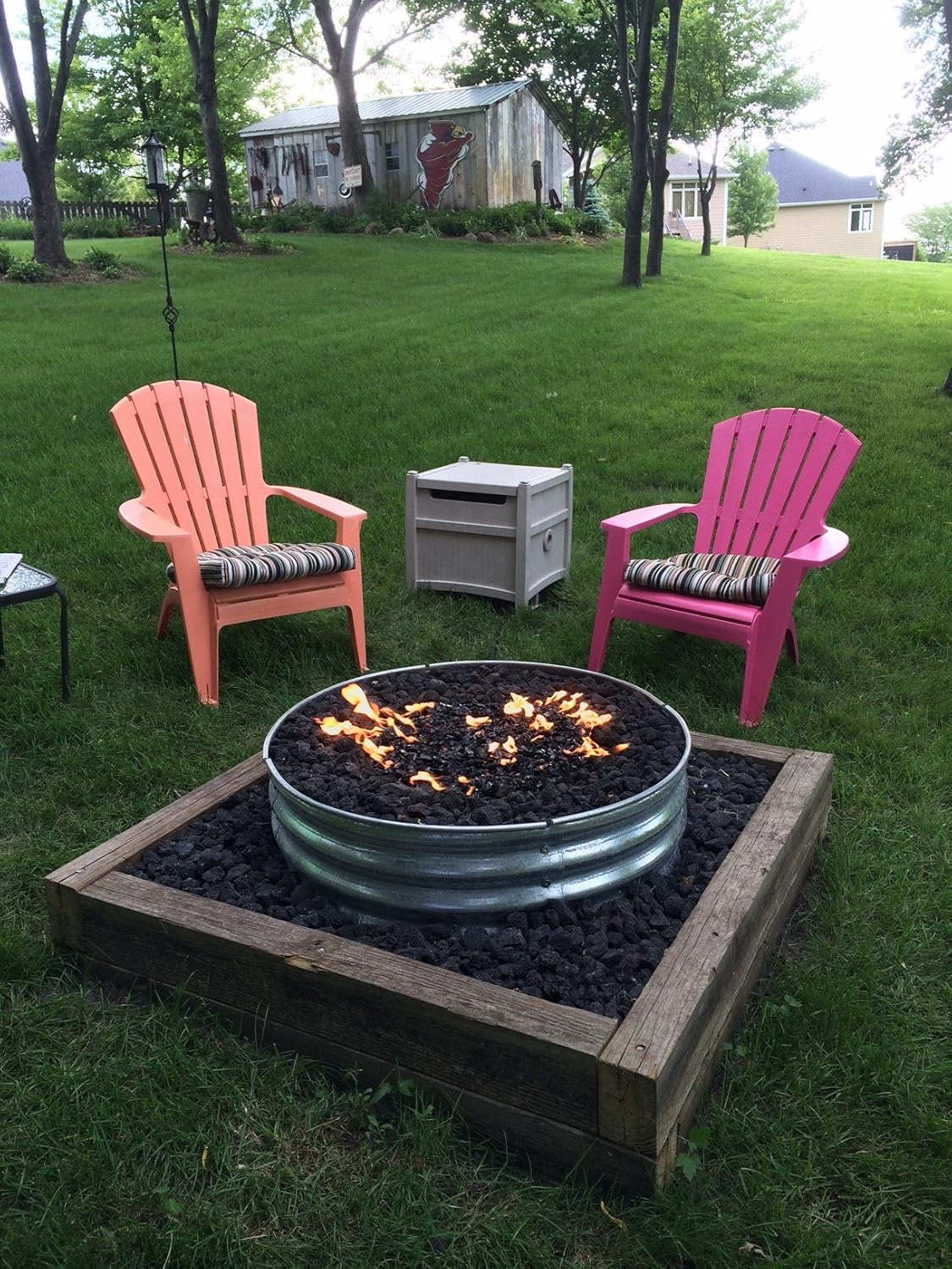 EasyFirePits Pre-Plumbed Natural Gas/Propane Gas Fire Pit Ring Burner Pan & Full Combo Connection Kit (35.00, 24
