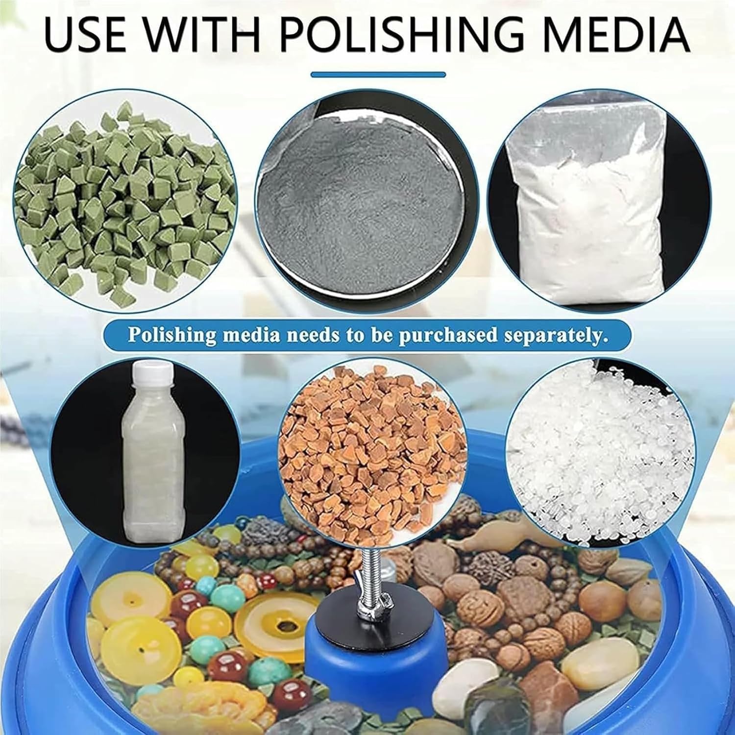 Polish Small Vibration Polishing Machine, Mini Jewelry Vibration Drum Polisher, High Frequency Vibration, For Jade, Handicrafts And Hard Metal Parts