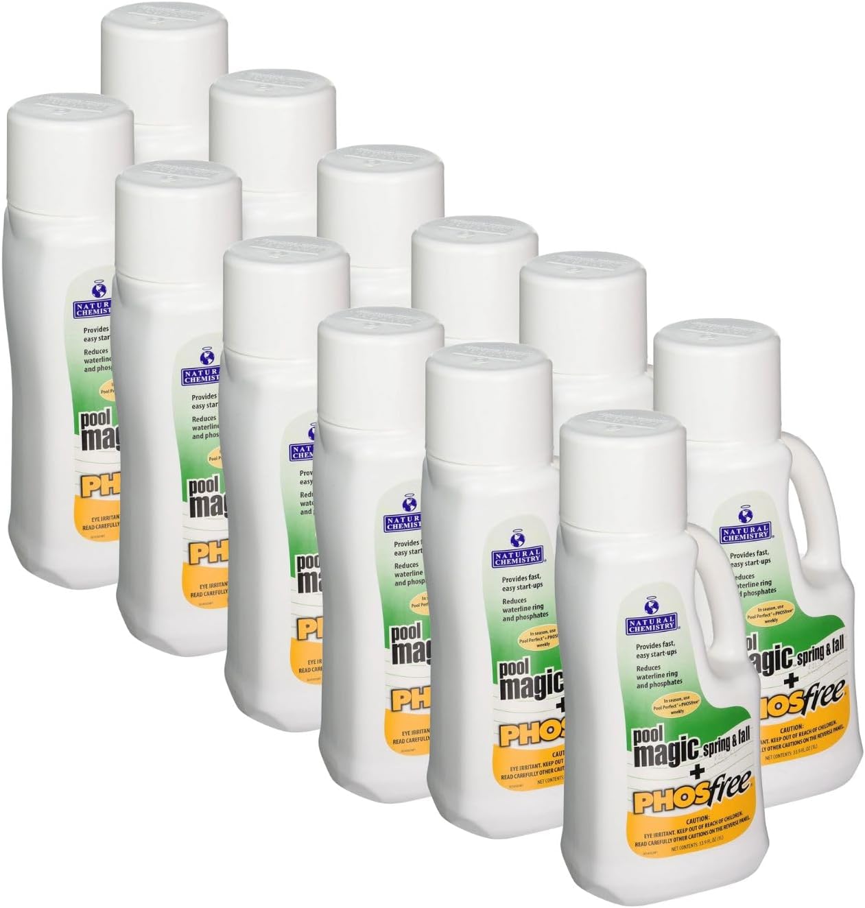 2 Natural Chemistry 05141 Spa Chemical Swimming Pool Magic PHOSfree - 1L Each - Pack of 12