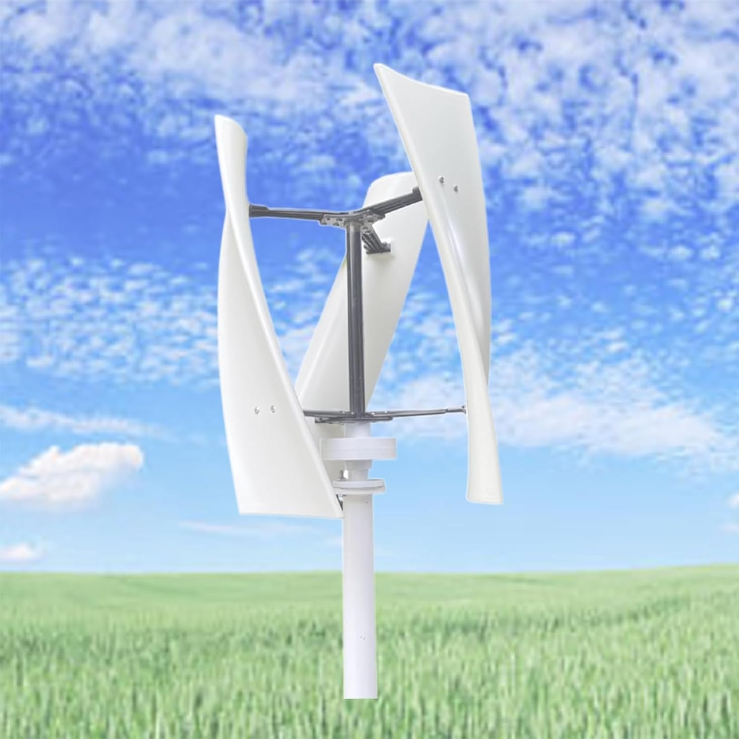 CAJUCA 1000W No Noise Vertical Axis Wind Turbine Generator,220V 12V 24V 48V Magnetic Levitation Wind Turbine with MPPT Controller