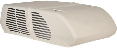 Coleman-Mach 45203-0762 Mach 10 Signature Series Low-Profile Air Conditioner with Wood Skid - 13,500 BTU, Textured White