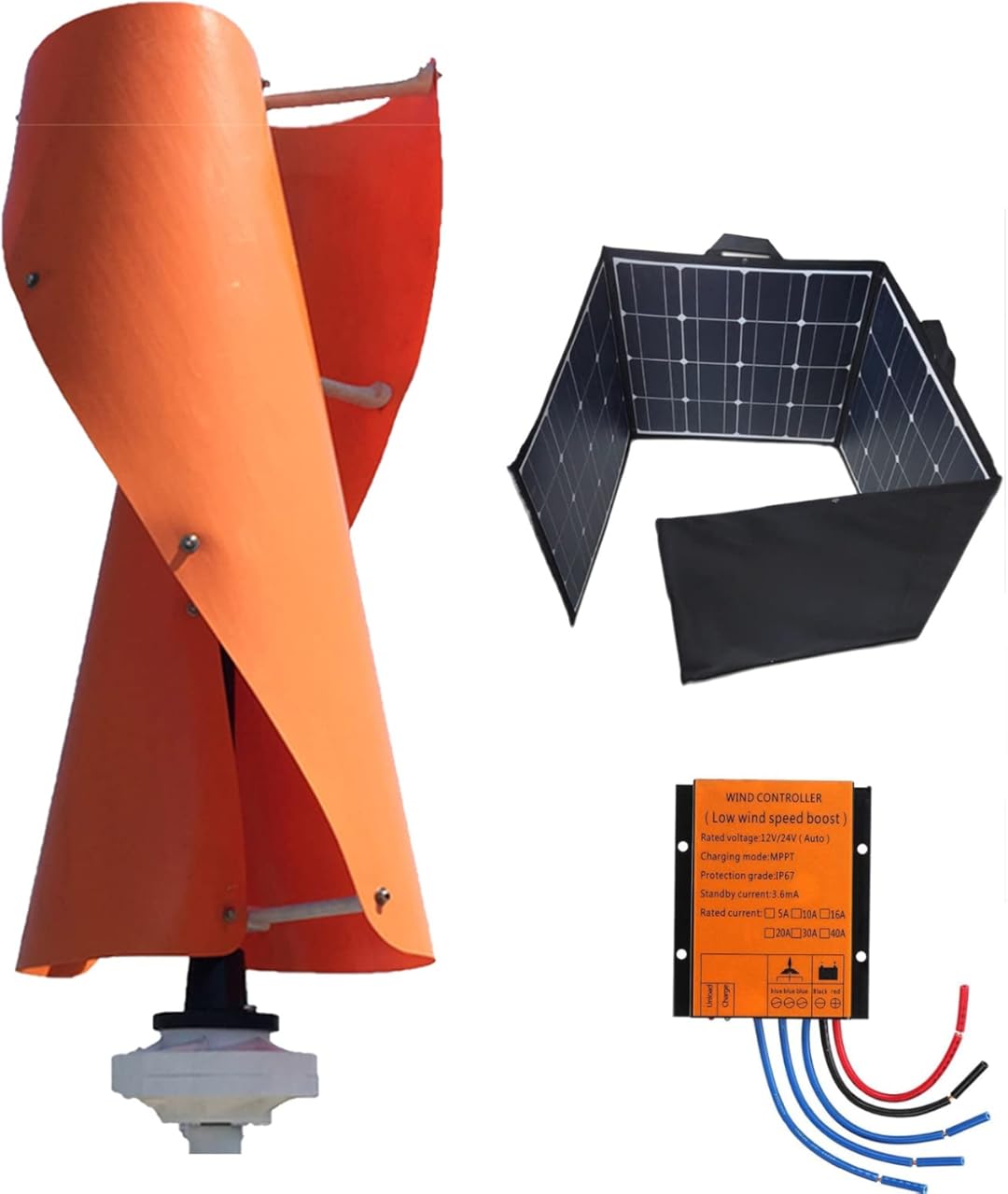 10000W AC Vertical Axis Wind Turbine Generator Kit, Permanent Magnet Lantern Motor Kit with Controller for Home Or Camping