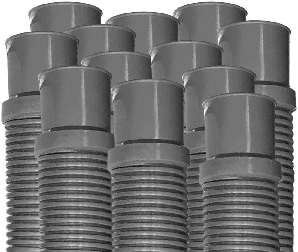 Puri Tech Heavy Duty Above Ground Pool Filter Hose, 1.5 Inch x 6 foot - 12 pack, Connects Skimmer to Pump on Concrete Pools or Filter to Return on Above Ground Pools
