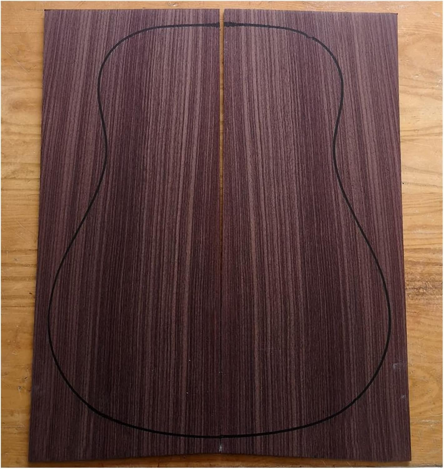 India Rose Wood Back Panel Wool Guitar Production Material Accessories DIY Guitar Kit (Color : 15)