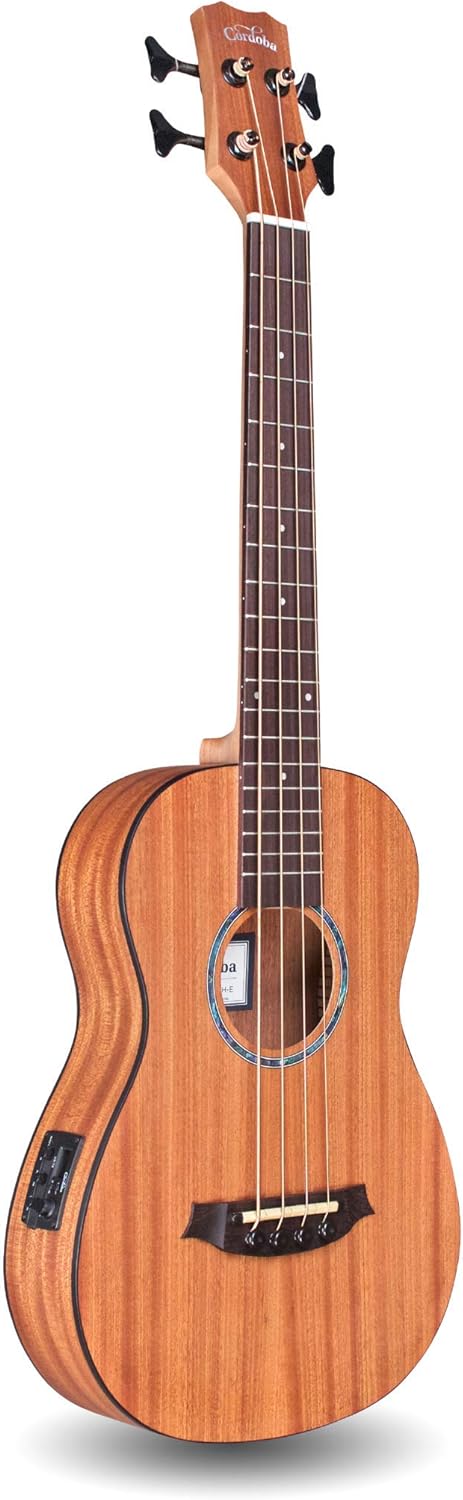 Cordoba Mini II Bass MH-E, Mahogany, Small Body, Acoustic-Electric Bass Guitar