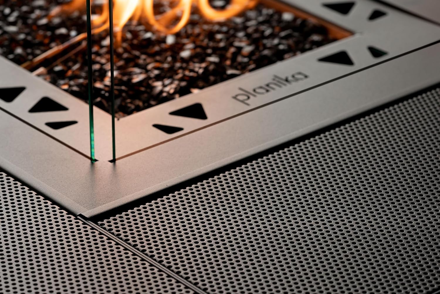 Planika - Square Table - Gas Fire Pit Table, 35