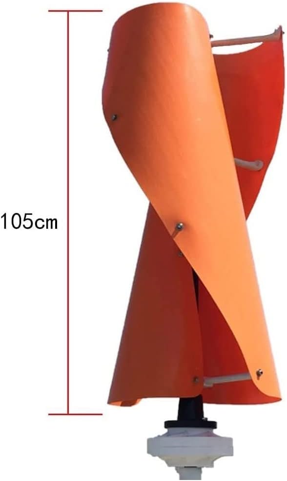 600W Vertical Wind Turbine Generator, 3 Phase Permanent Magnet Generator, 12V 24V Low Speed Start Windmill with Controller