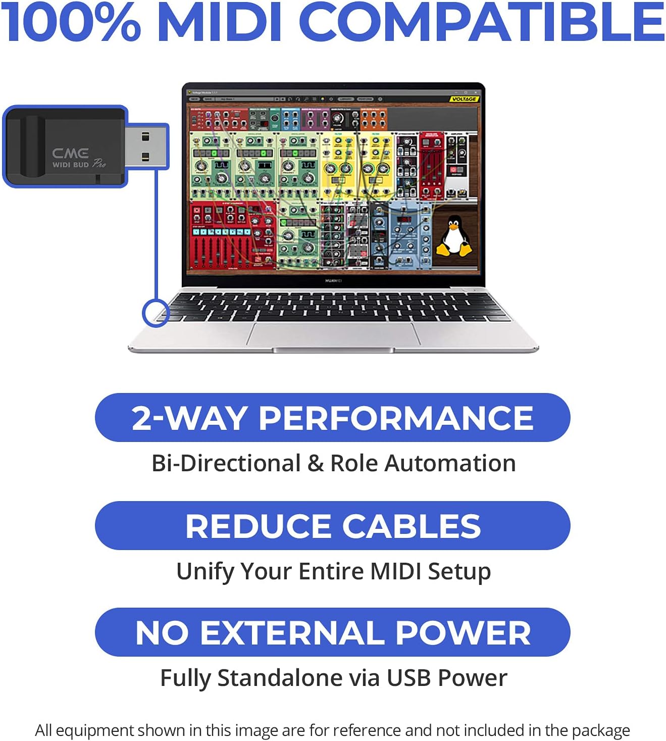 CME WIDI Thru6 BT + WIDI Bud Pro - Advanced Bluetooth MIDI Interface Kit for Computer, Laptop, Mobile Device + Hybrid MIDI Thru with Wired and Wireless Connectivity