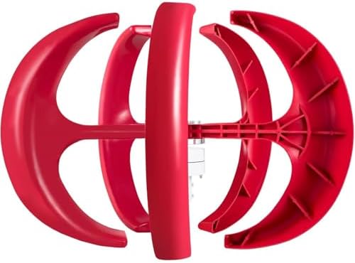 400W 600W 800W 1000W 1200W Wind Turbine Generator Kit - 12V 24V Vertical Axis 5-Blade Windmill with Controller for Off-Grid Renewable Energy Solutions