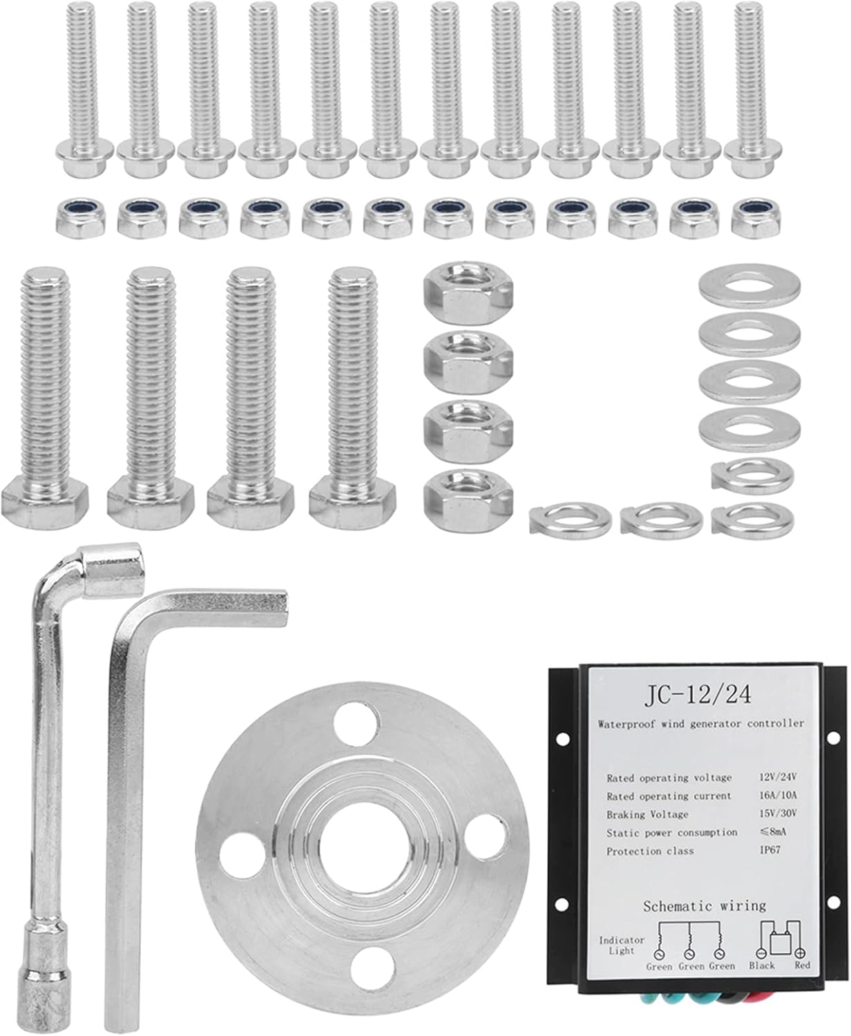 Mini Wind Turbine Generator, 6 Blades, 200W, Power Supplies, Three Phase Alternator (12V)