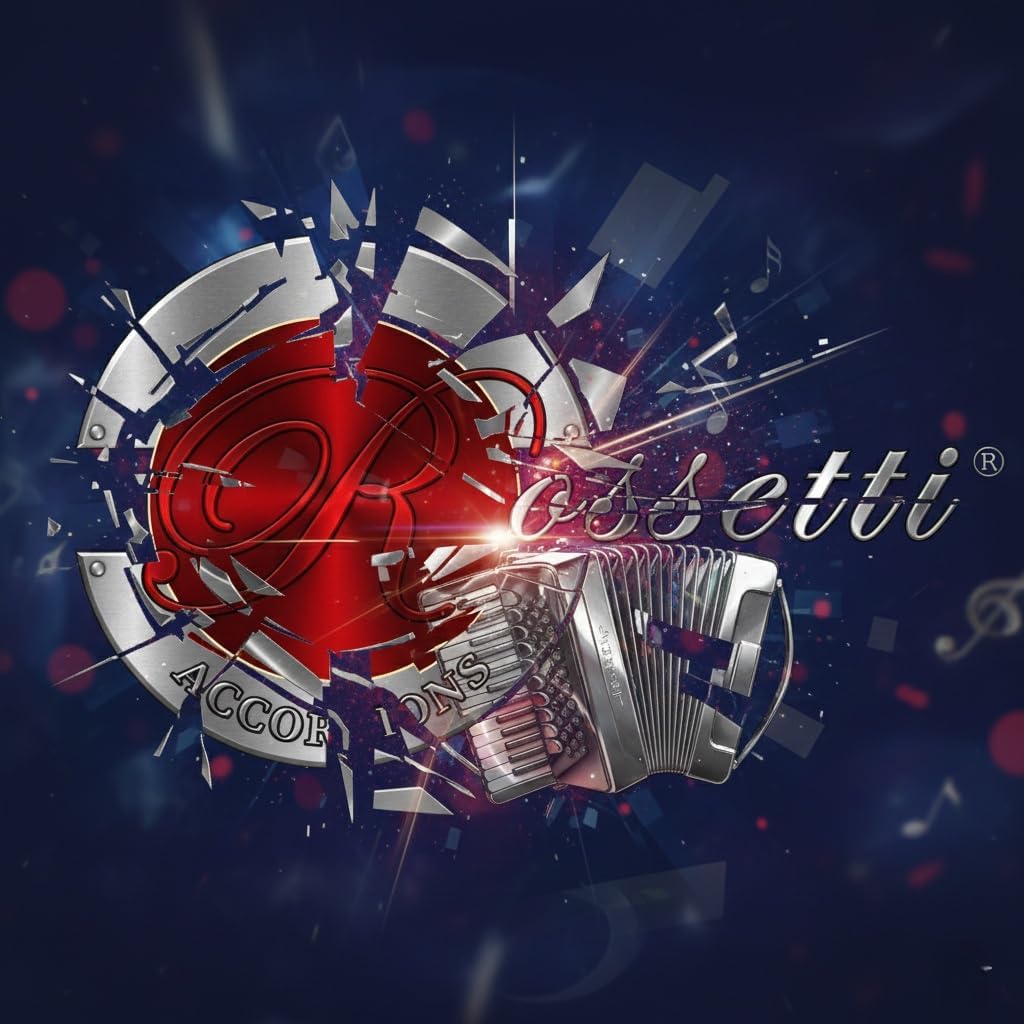 Rossetti 3412 34 Button 12 Bass 3 Switch Accordion (Blue)