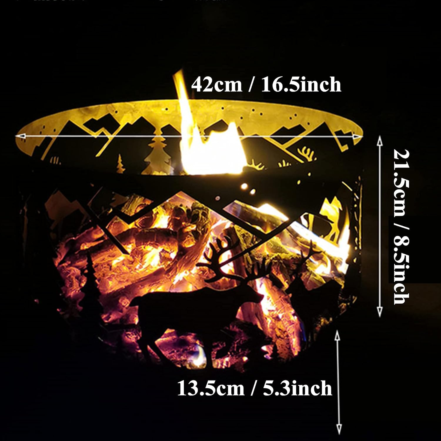 Creative Outdoor Fire Pits & Bowls, Bonfire Wood Burning Firepits, Courtyard Homestay Art Burning Platform, Hollow Elk Heating Basin, Decor Patio Heater